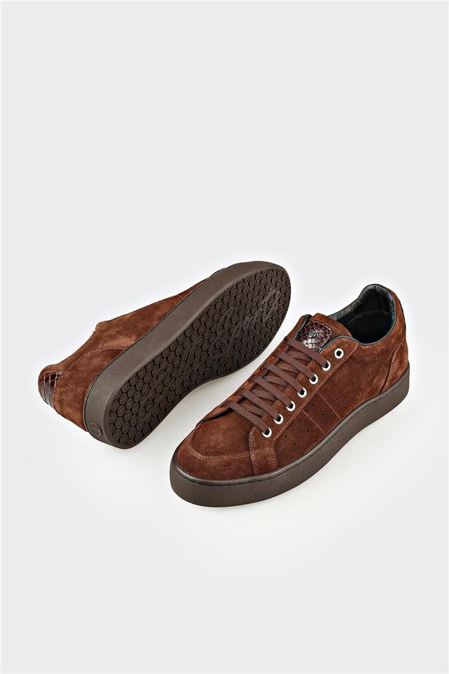 Kahve Deri Erkek Günlük Ayakkabı