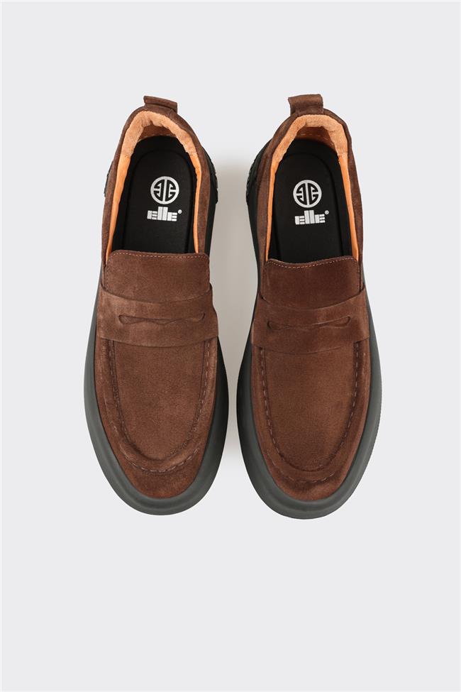 Kahve Deri Erkek Günlük Ayakkabı