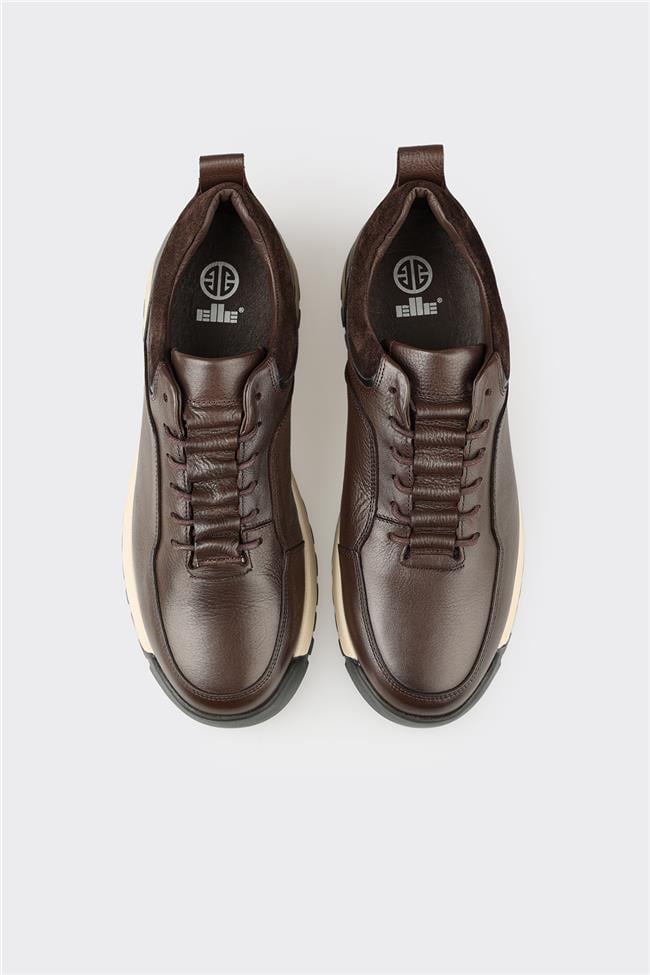 Kahve Deri Erkek Günlük Ayakkabı