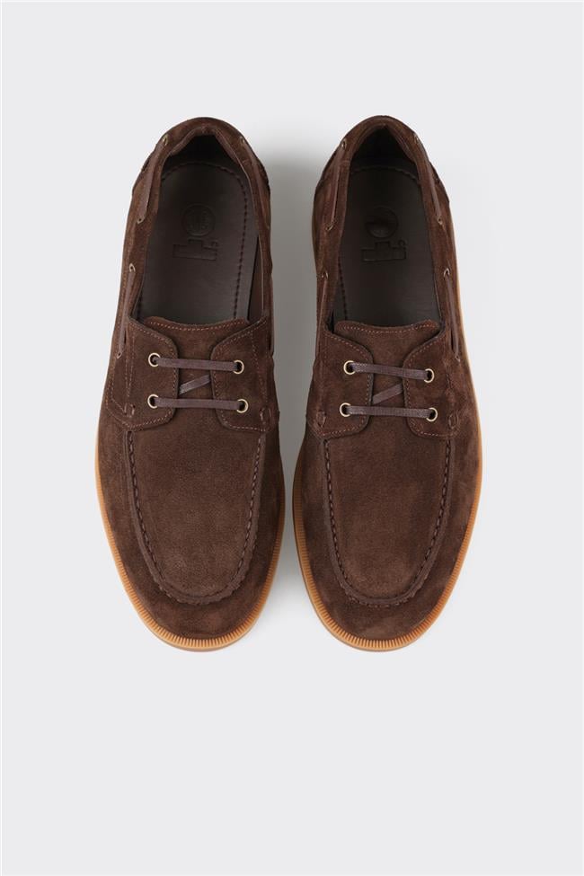 Kahve Deri Erkek Günlük Ayakkabı