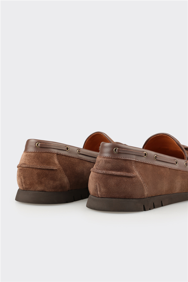 Kahve Deri Erkek Günlük Ayakkabı