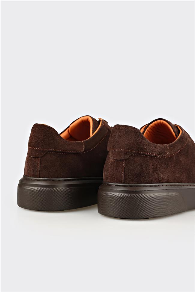 Kahve Deri Erkek Günlük Ayakkabı