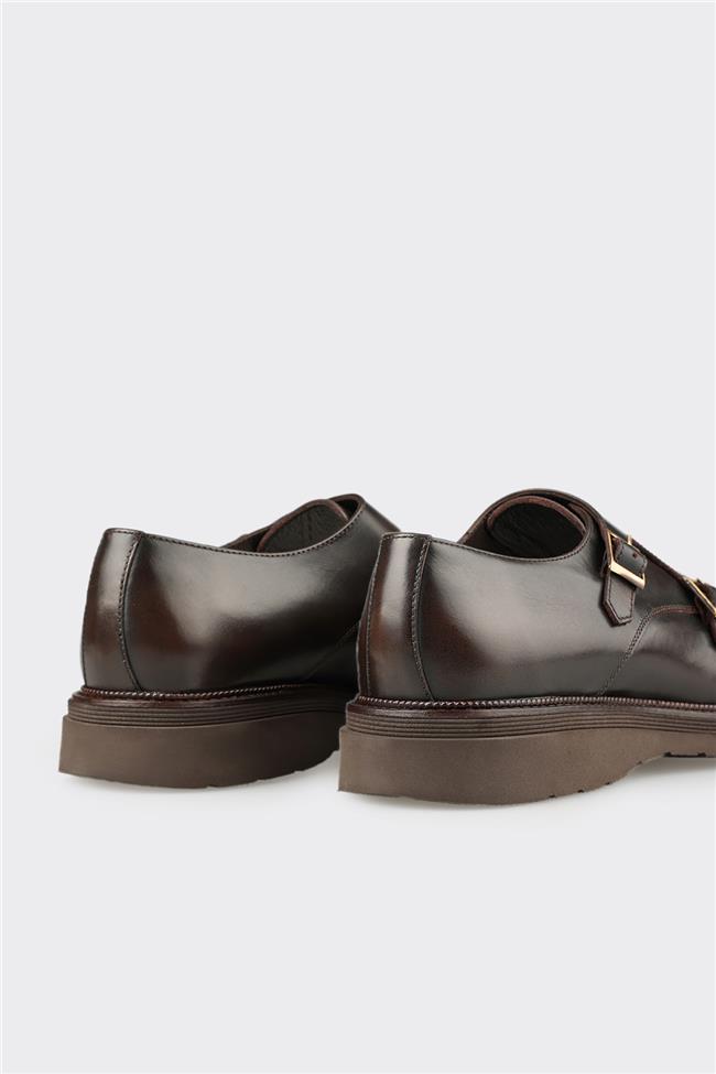 Kahve Deri Erkek Günlük Ayakkabı