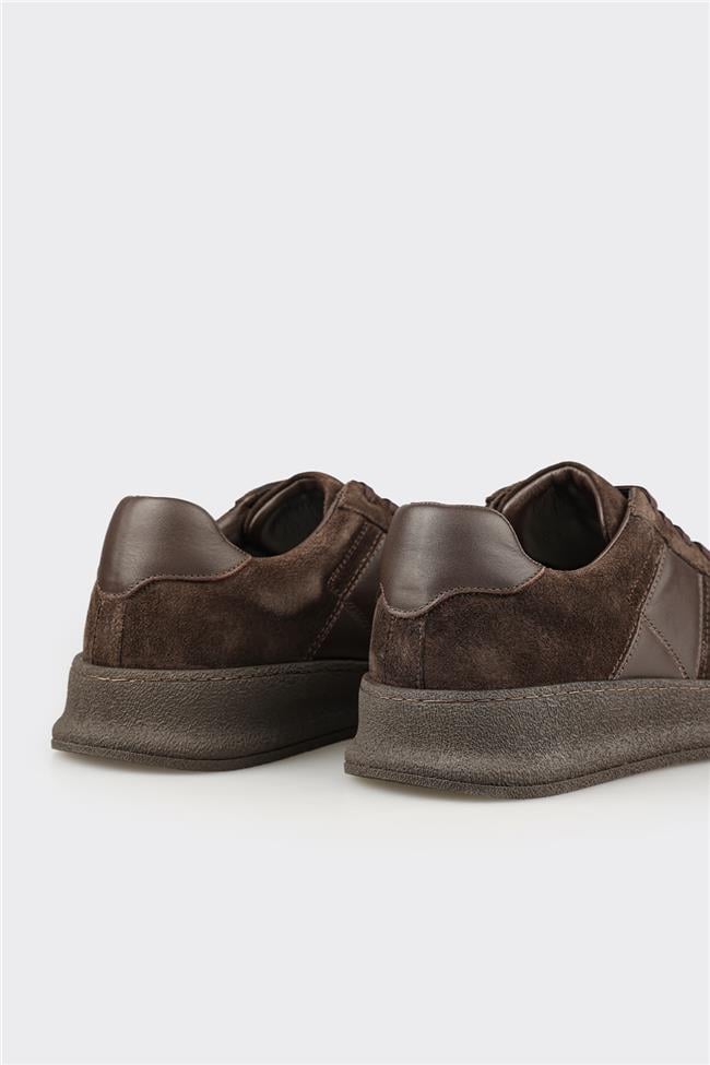 Kahve Deri Erkek Günlük Ayakkabı