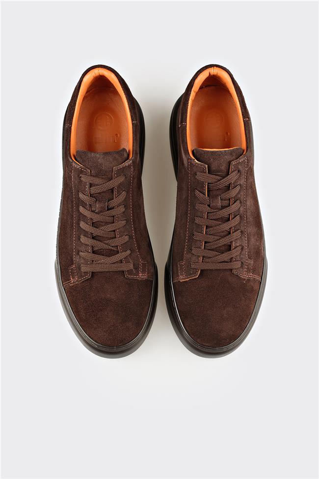 Kahve Deri Erkek Günlük Ayakkabı