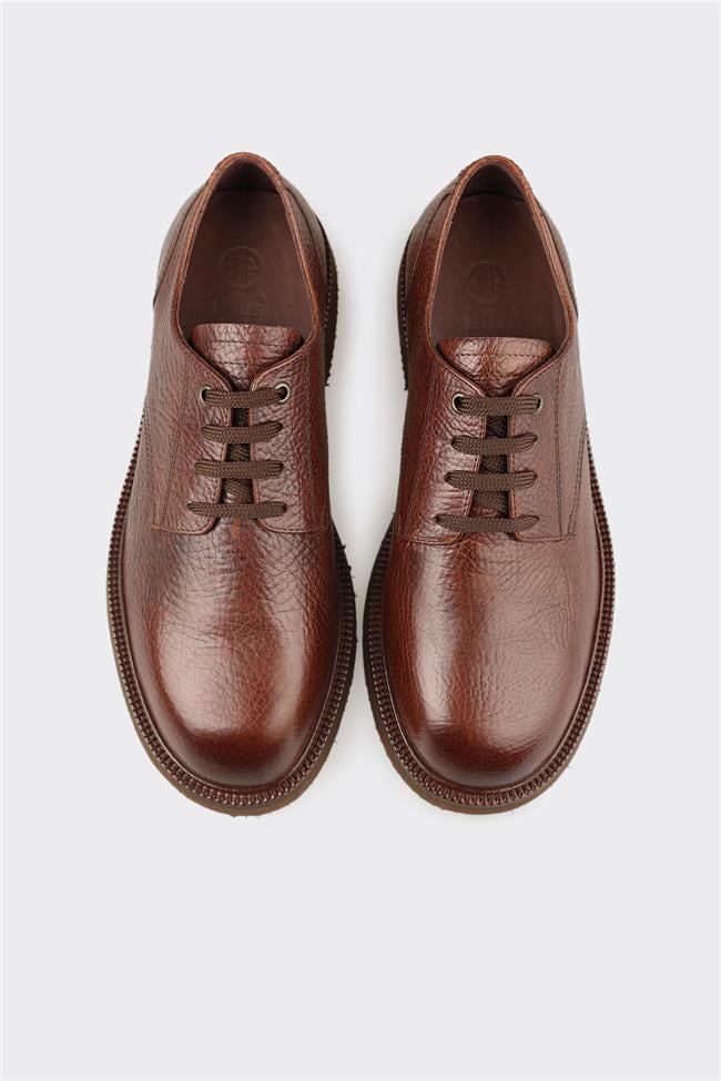 Kahve Deri Erkek Günlük Ayakkabı
