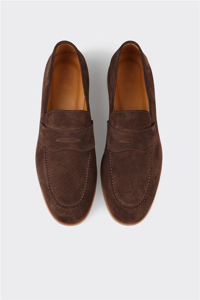 Kahve Deri Erkek Günlük Ayakkabı