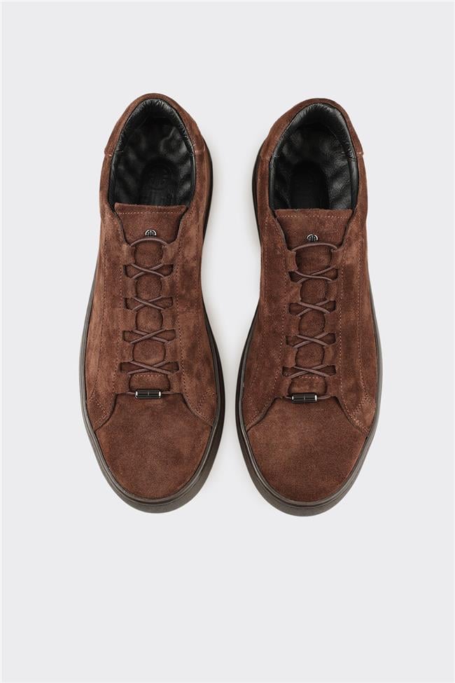 Kahve Deri Erkek Günlük Ayakkabı