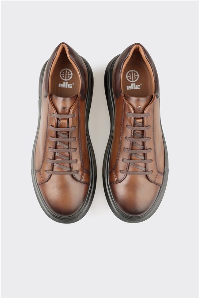 Kahve Deri Erkek Günlük Ayakkabı