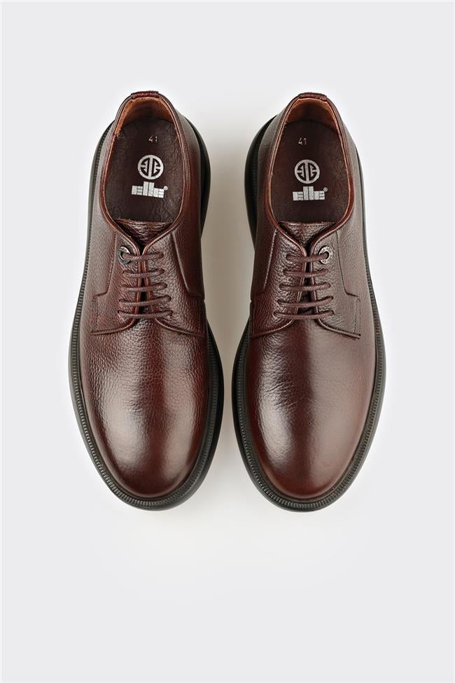 Kahve Deri Erkek Günlük Ayakkabı