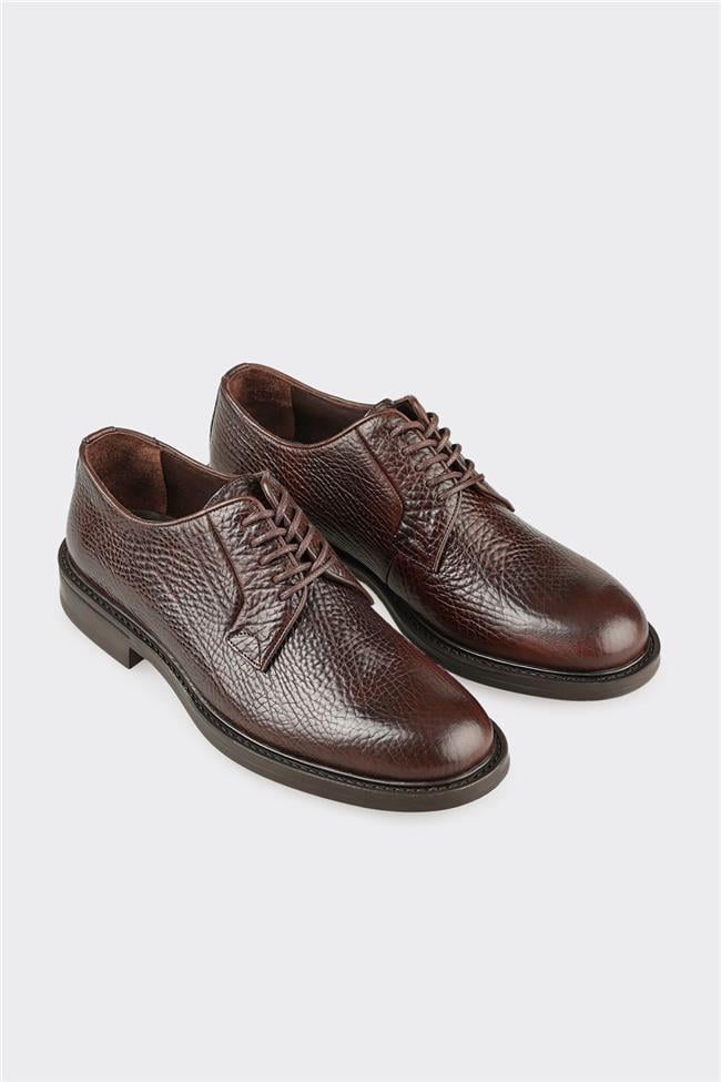 Kahve Deri Erkek Günlük Ayakkabı