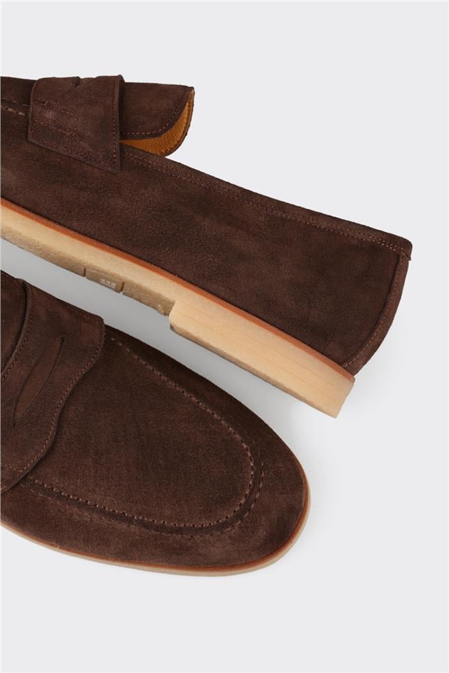 Kahve Deri Erkek Günlük Ayakkabı