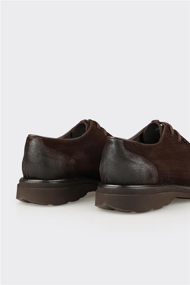 Kahve Deri Erkek Günlük Ayakkabı