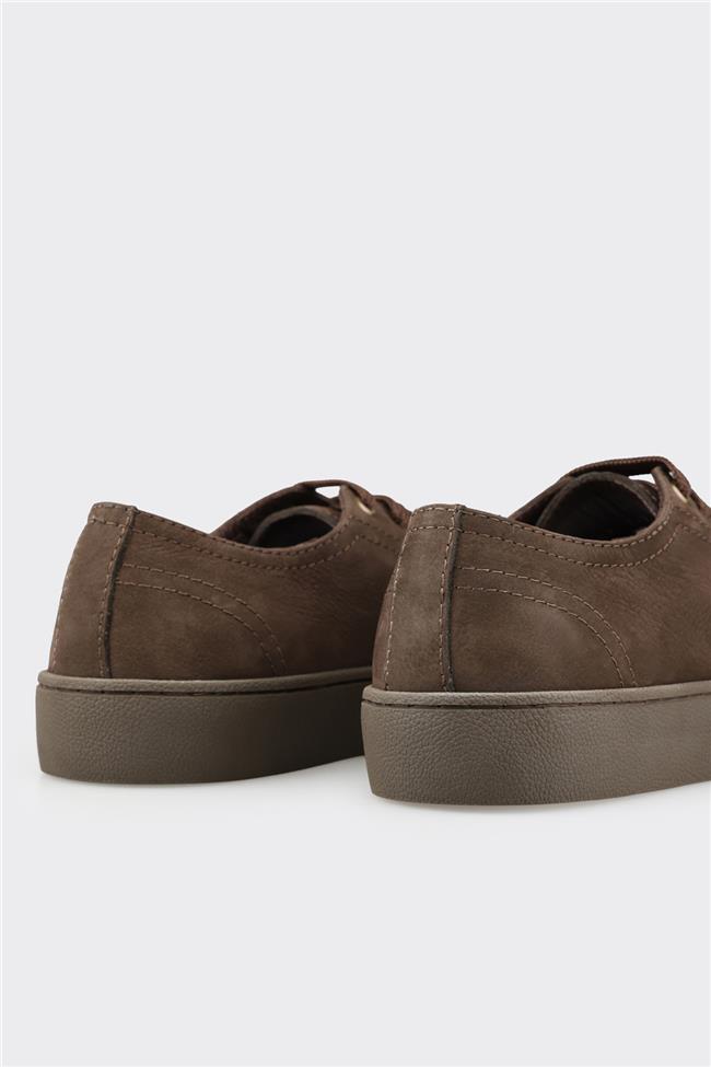 Kahve Deri Erkek Günlük Ayakkabı