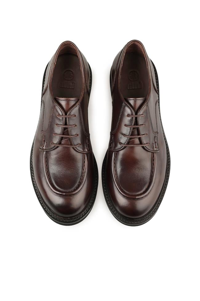 Kahve Deri Erkek Günlük Ayakkabı