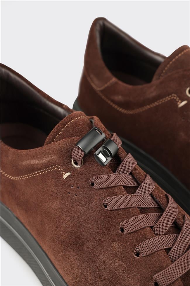 Kahve Deri Erkek Günlük Ayakkabı