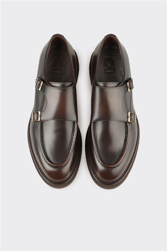 Kahve Deri Erkek Günlük Ayakkabı