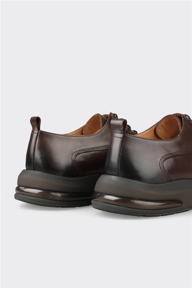 Kahve Deri Erkek Günlük Ayakkabı