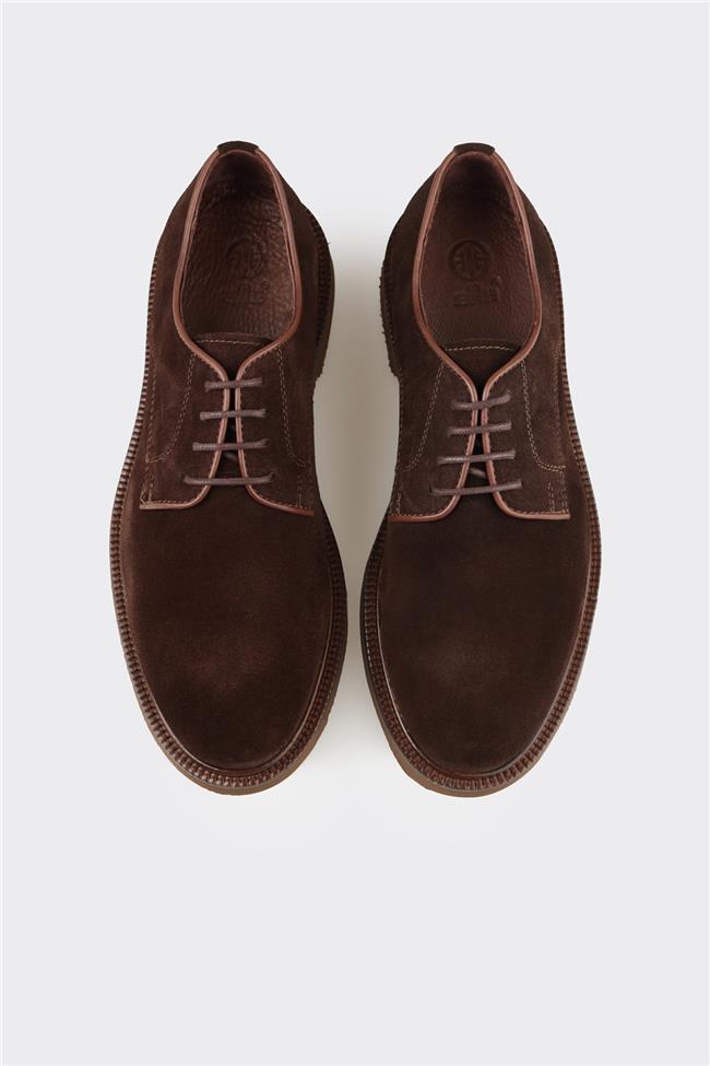 Kahve Deri Erkek Günlük Ayakkabı