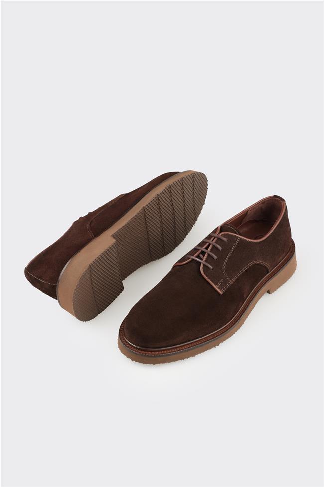 Kahve Deri Erkek Günlük Ayakkabı