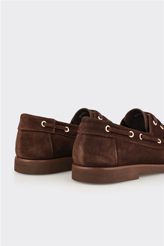 Kahve Deri Erkek Günlük Ayakkabı