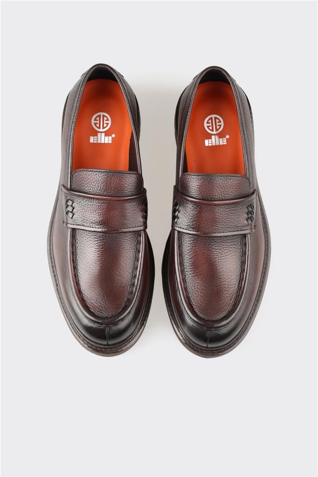 Kahve Deri Erkek Günlük Ayakkabı