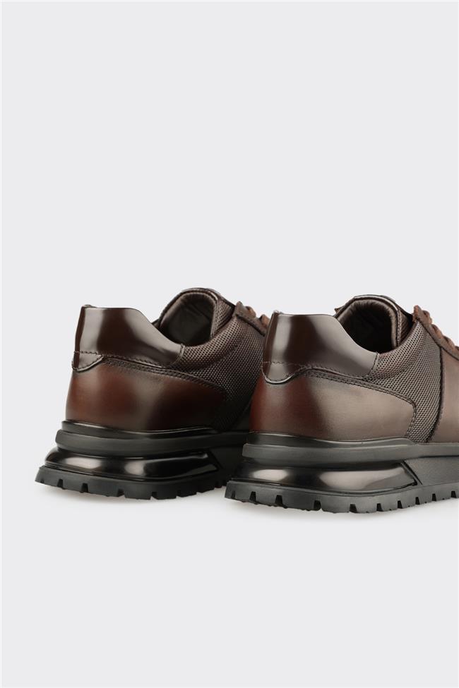 Kahve Deri Erkek Günlük Ayakkabı