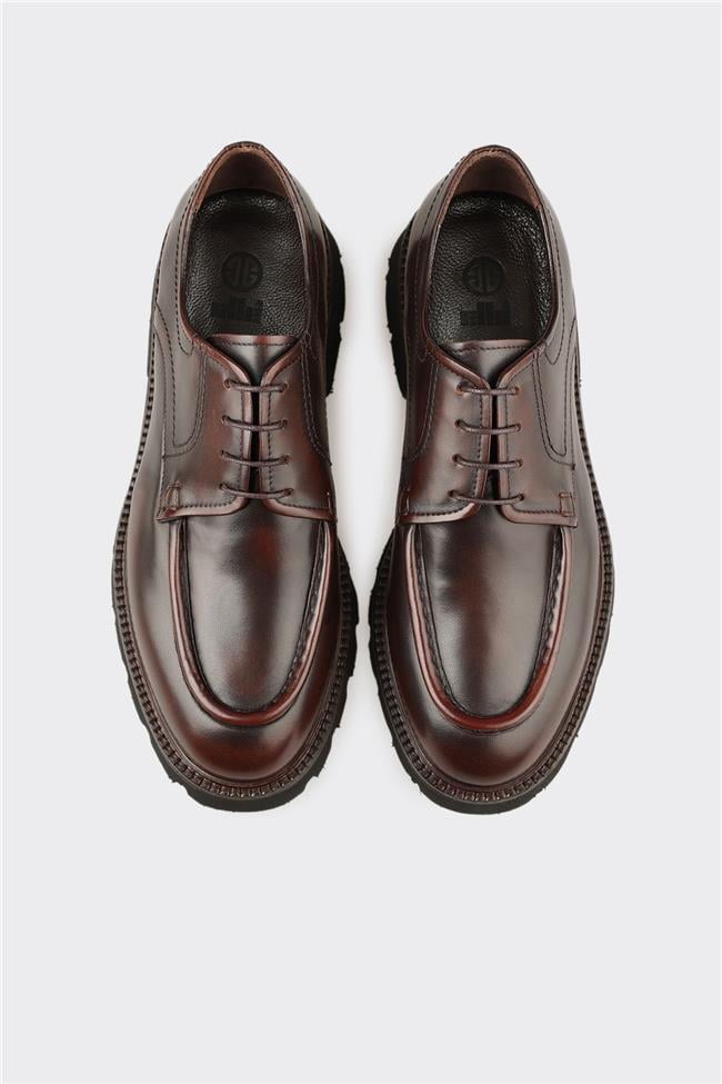 Kahve Deri Erkek Günlük Ayakkabı