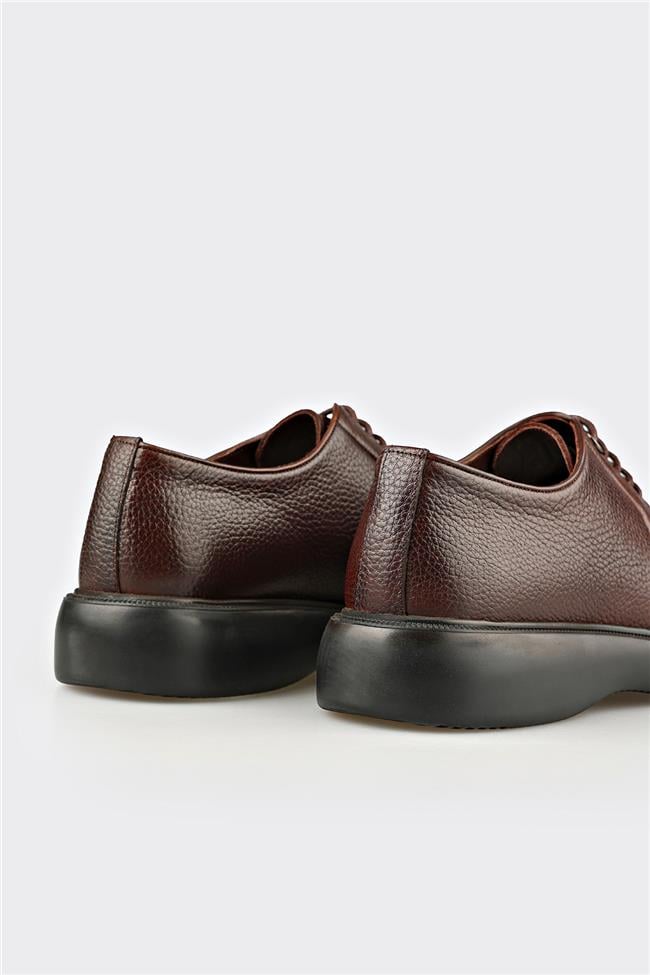 Kahve Deri Erkek Günlük Ayakkabı