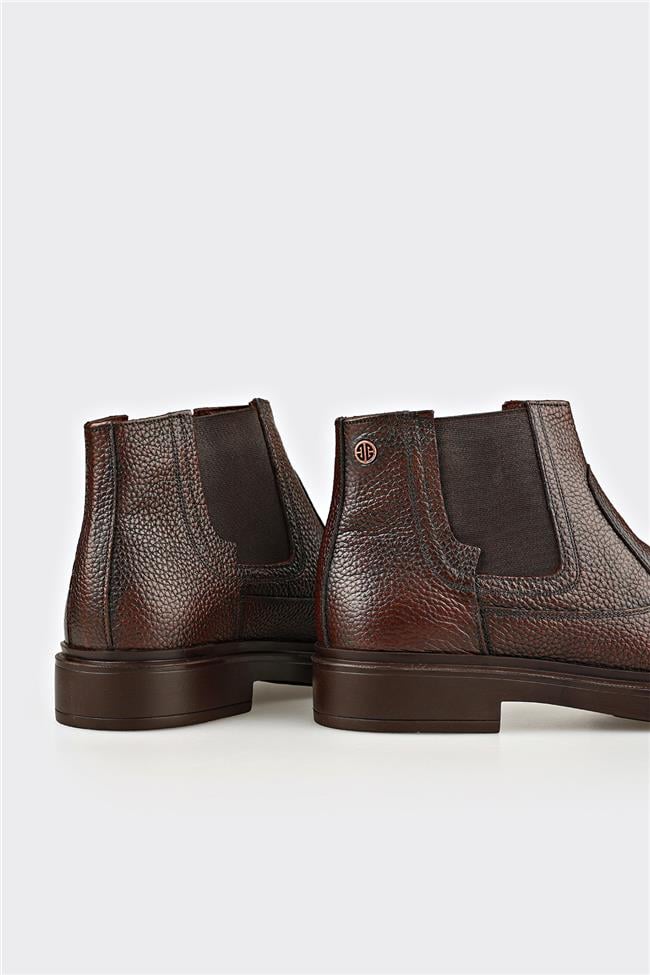 Kahve Deri Erkek Günlük Bot