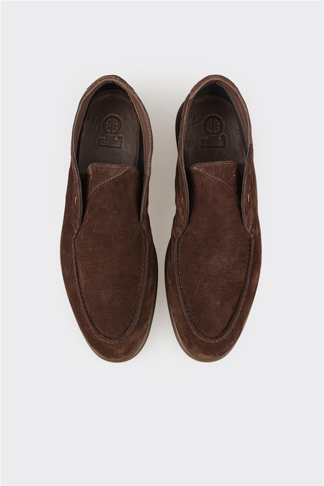 Kahve Deri Erkek Günlük Bot