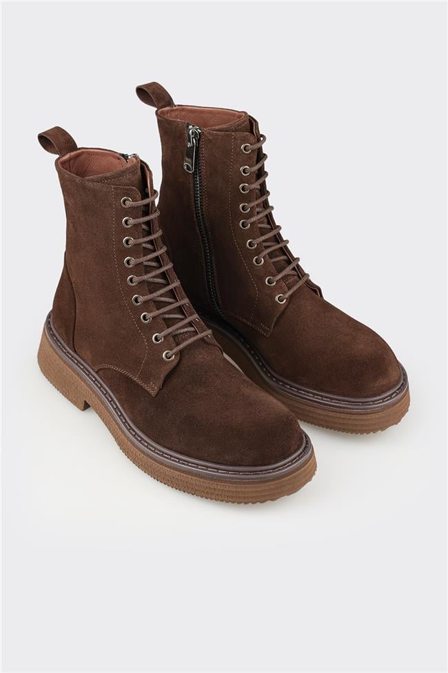 Kahve Deri Erkek Günlük Bot