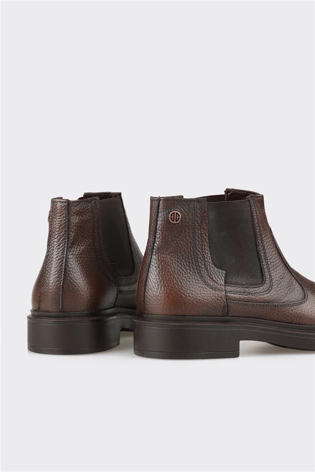 Kahve Deri Erkek Günlük Bot