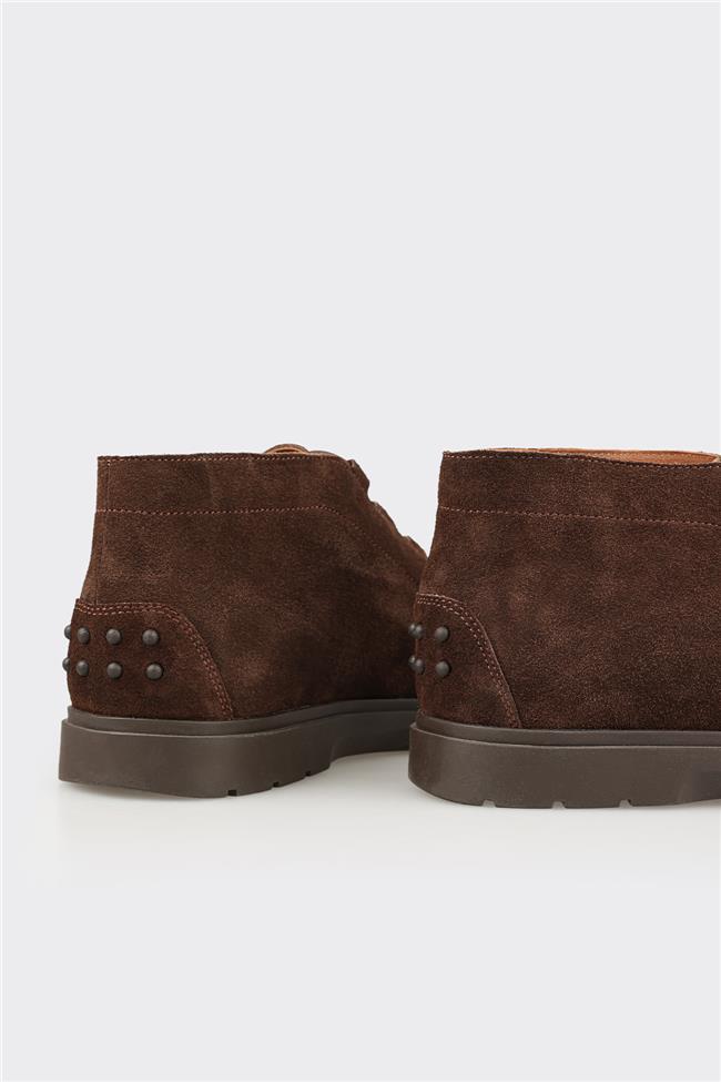 Kahve Deri Erkek Günlük Bot