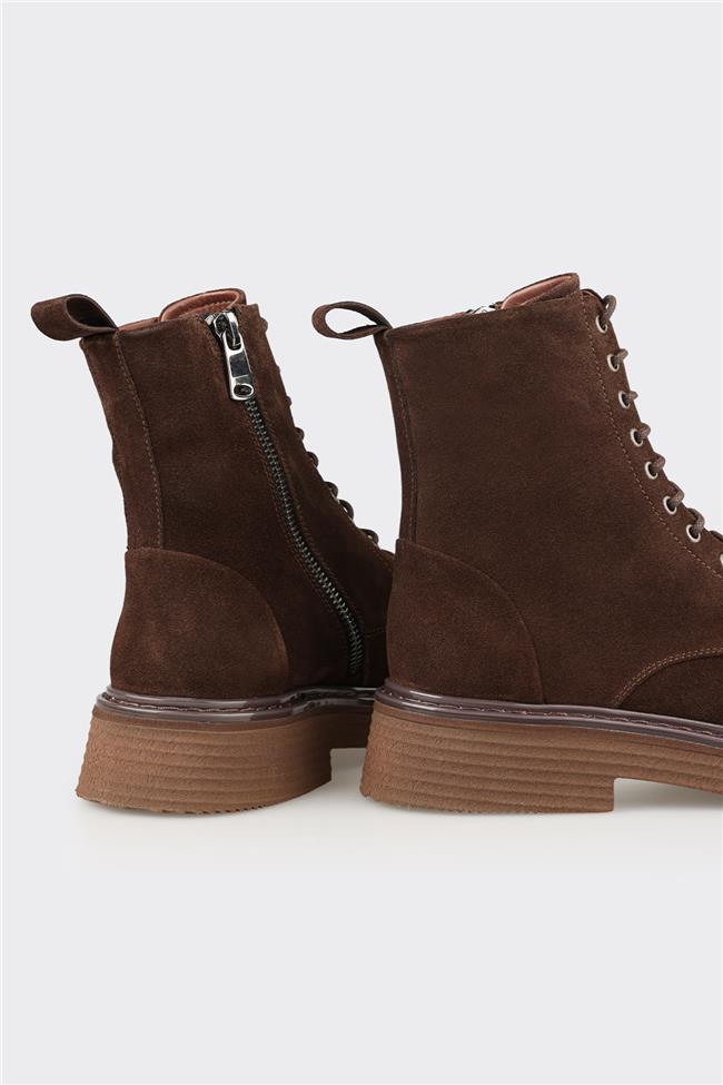 Kahve Deri Erkek Günlük Bot