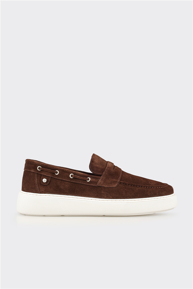Kahve Deri Erkek Günlük Loafer
