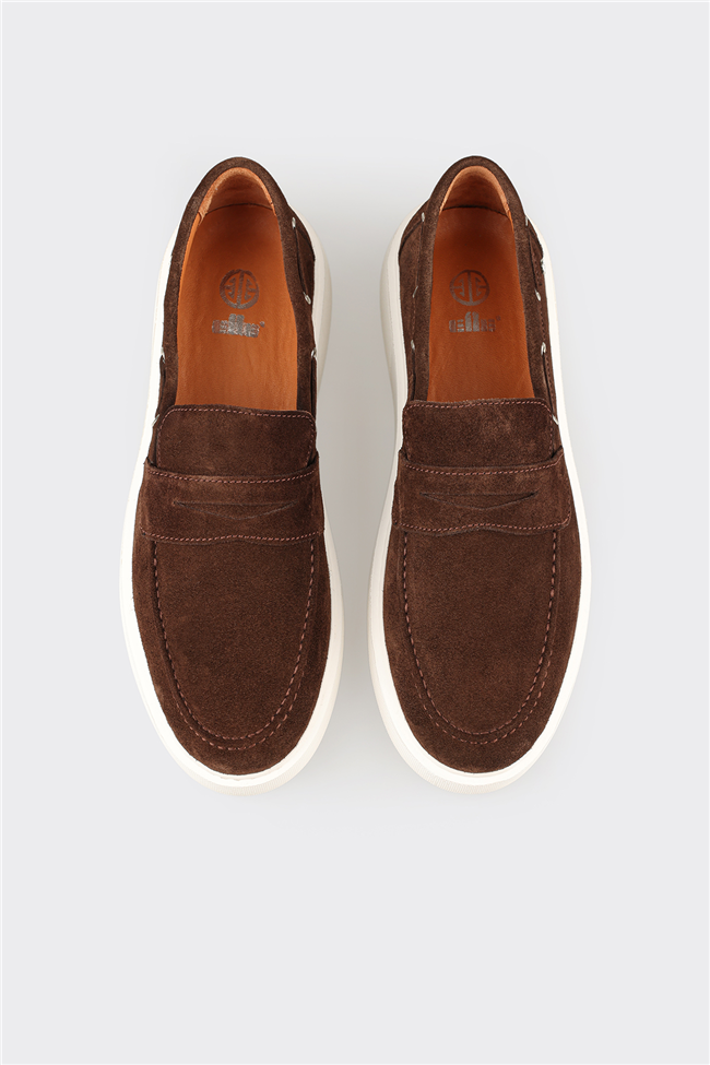 Kahve Deri Erkek Günlük Loafer