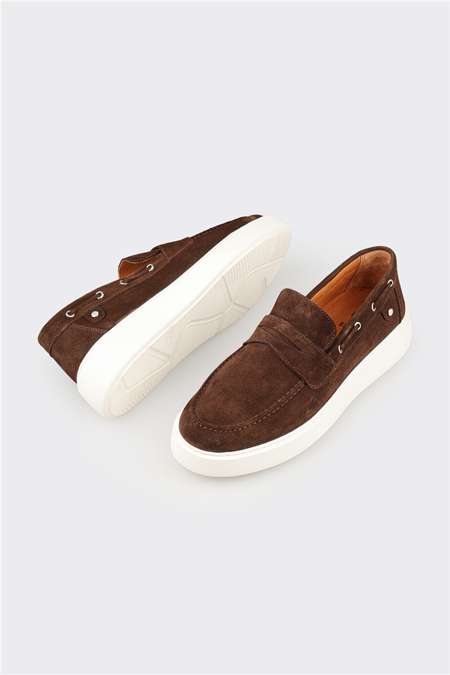 Kahve Deri Erkek Günlük Loafer