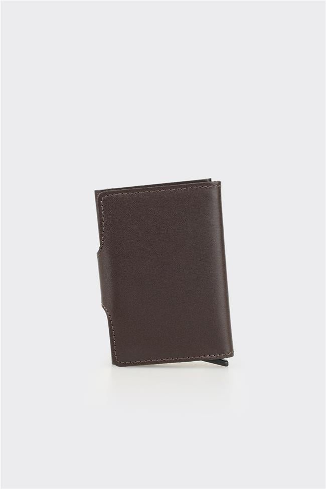 Kahve Deri Erkek Kartlık