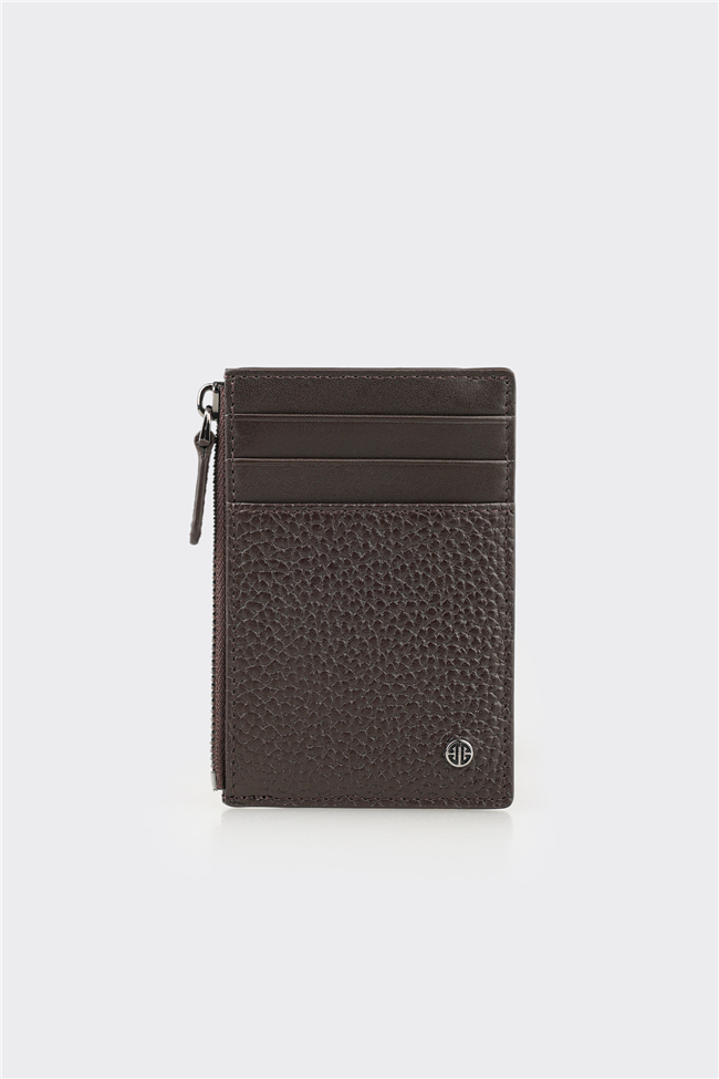 Kahve Deri Erkek Kartlık