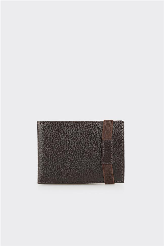 Kahve Deri Erkek Kartlık