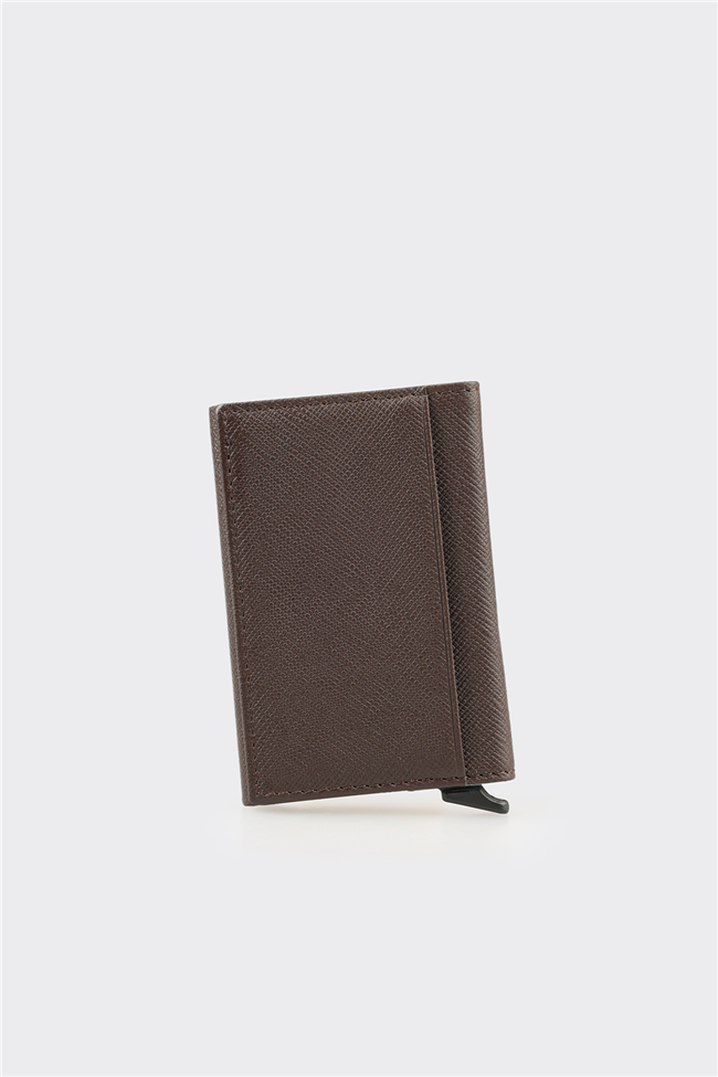 Kahve Deri Erkek Kartlık