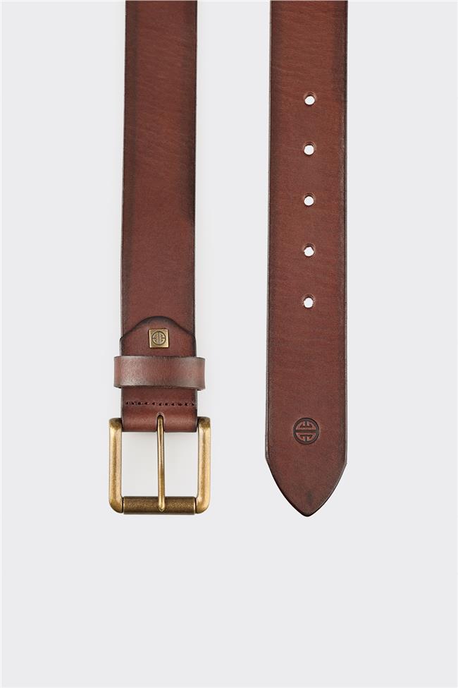 Kahve Deri Erkek Kemer