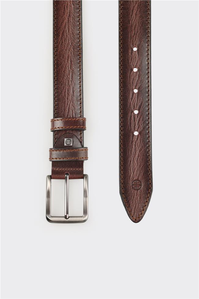 Kahve Deri Erkek Kemer