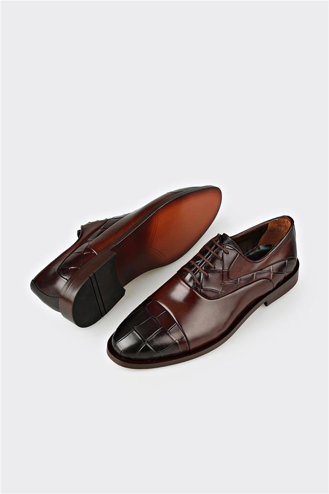 Kahve Deri Erkek Klasik Ayakkabı
