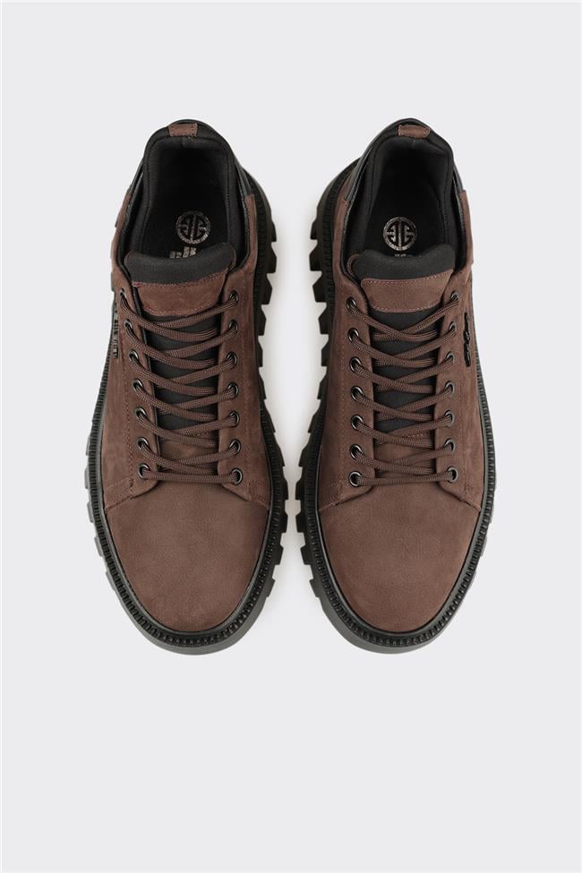 Kahve Deri Erkek Spor Ayakkabı