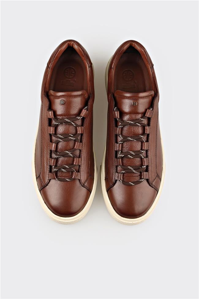 Kahve Deri Erkek Spor Ayakkabı