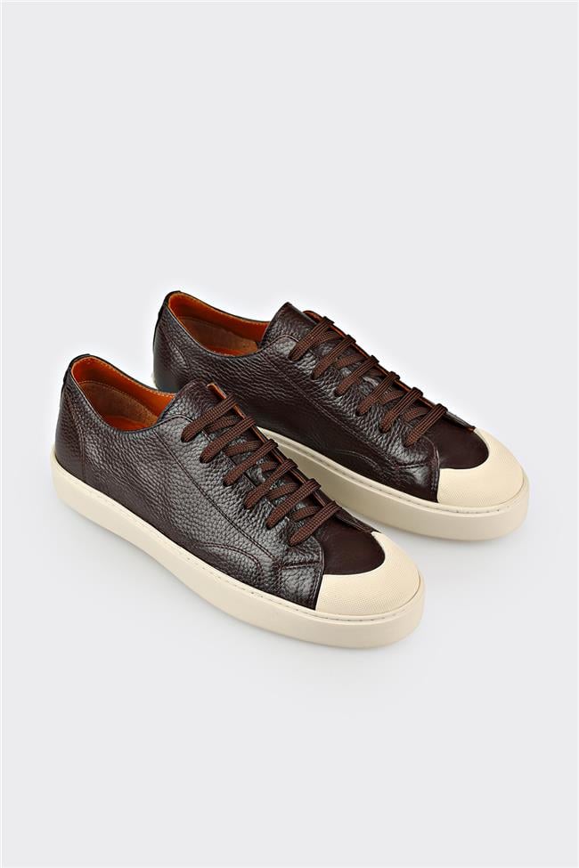 Kahve Deri Erkek Spor Ayakkabı