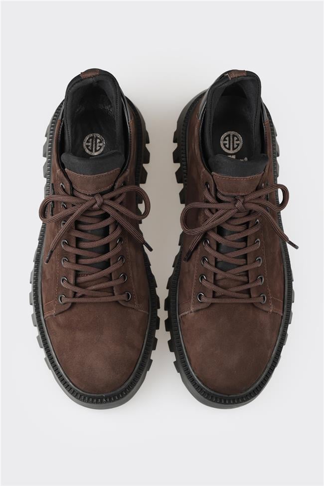 Kahve Deri Erkek Spor Ayakkabı