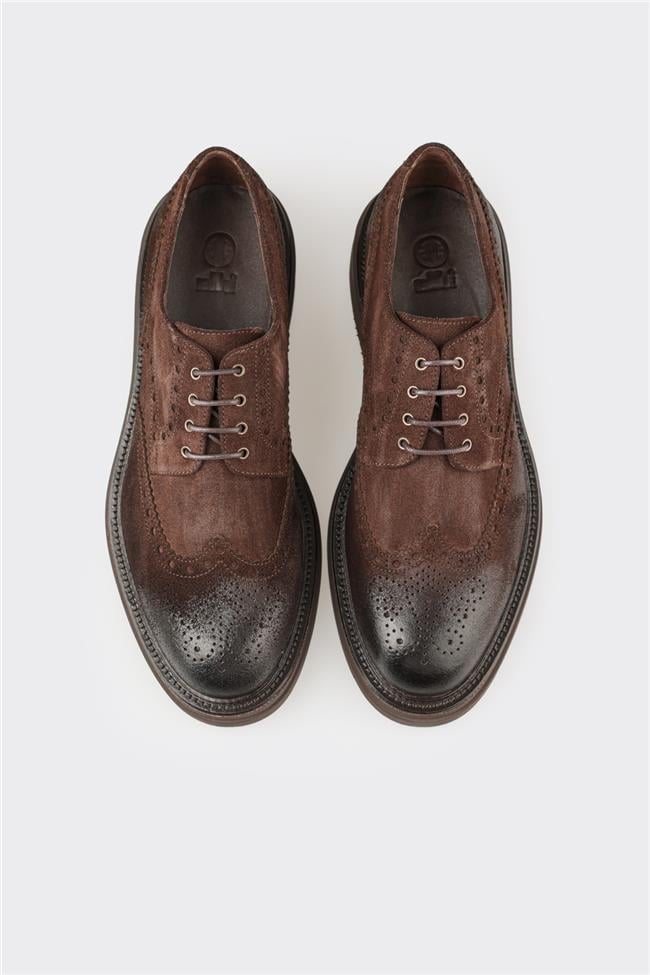 Kahve Deri Erkek Spor Ayakkabı